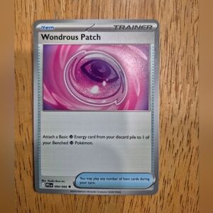 QTY 1 Pokemon Wondrous Patch Item Trainer Card